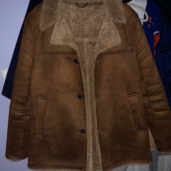 Men’s Zara Sherpa Coat - Picture 1 of 6